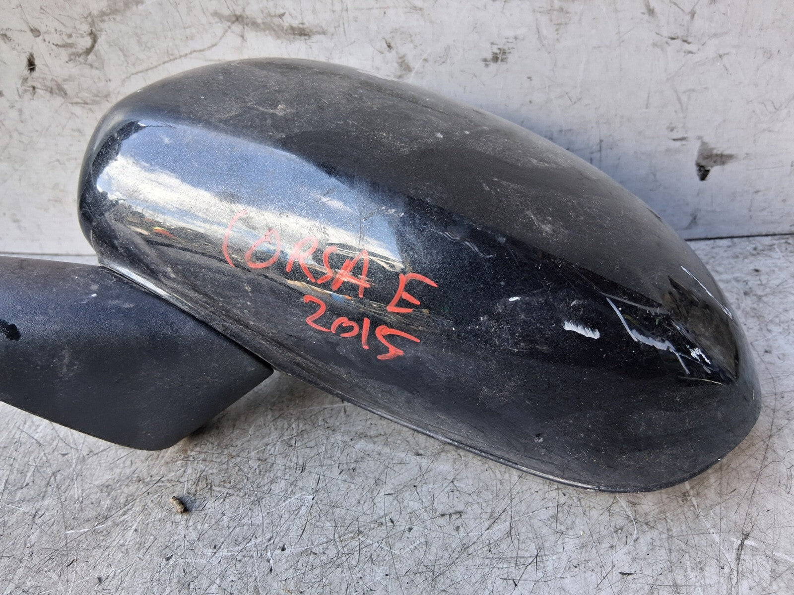 2015 VAUXHALL CORSA E NSF PASSENGER SIDE FRONT LEFT WING MIRROR BLACK 468435664