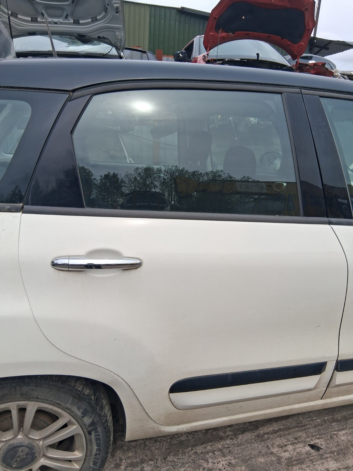 2019 FIAT 500L URBAN OSR DRIVER SIDE REAR BARE DOOR WHITE BIANCO GELATO 934/A