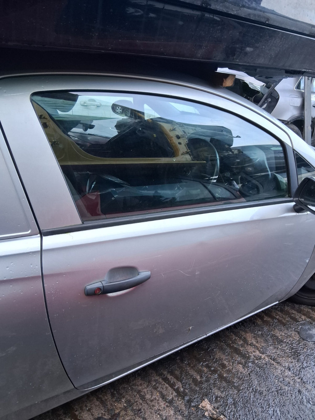 2018 VAUXHALL CORSA E 3 DOOR CORSA VAN OS DRIVER SIDE RIGHT BARE DOOR SILVER