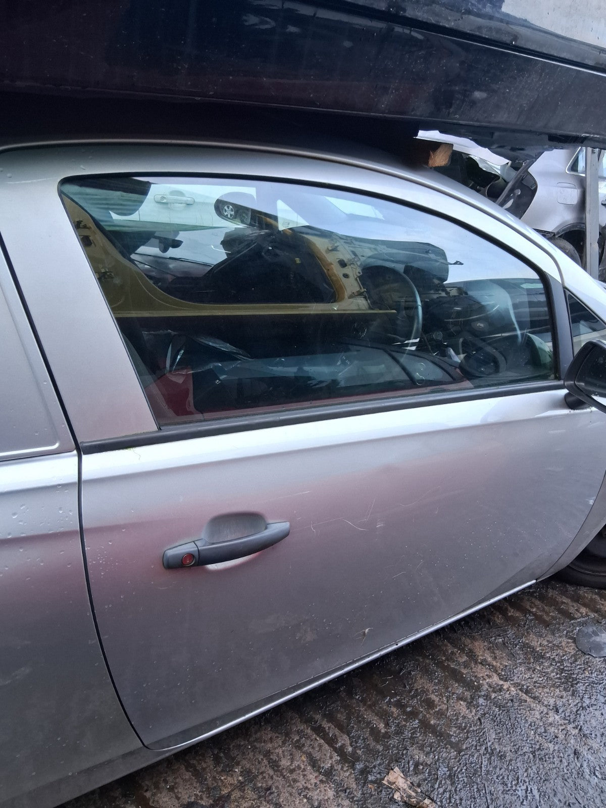 2018 VAUXHALL CORSA E 3 DOOR CORSA VAN OS DRIVER SIDE RIGHT BARE DOOR SILVER