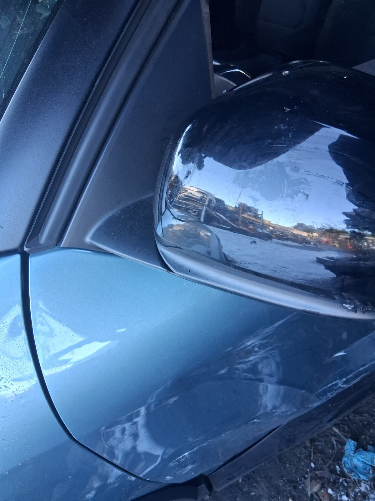 2023 CITROEN C4 MK3 NSF PASSENGER SIDE FRONT LEFT WING MIRROR POWER FOLD BLACK