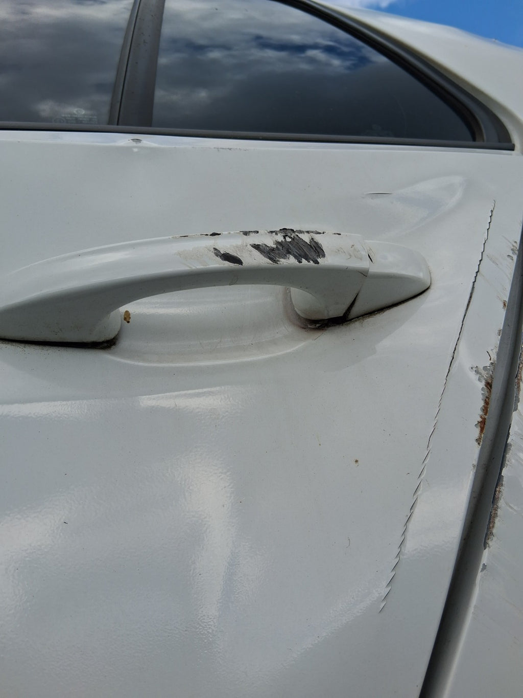 2016 VOLKSWAGEN GOLF MK7 NSR PASSENGER SIDE REAR LEFT EXTERIOR DOOR HANDLE