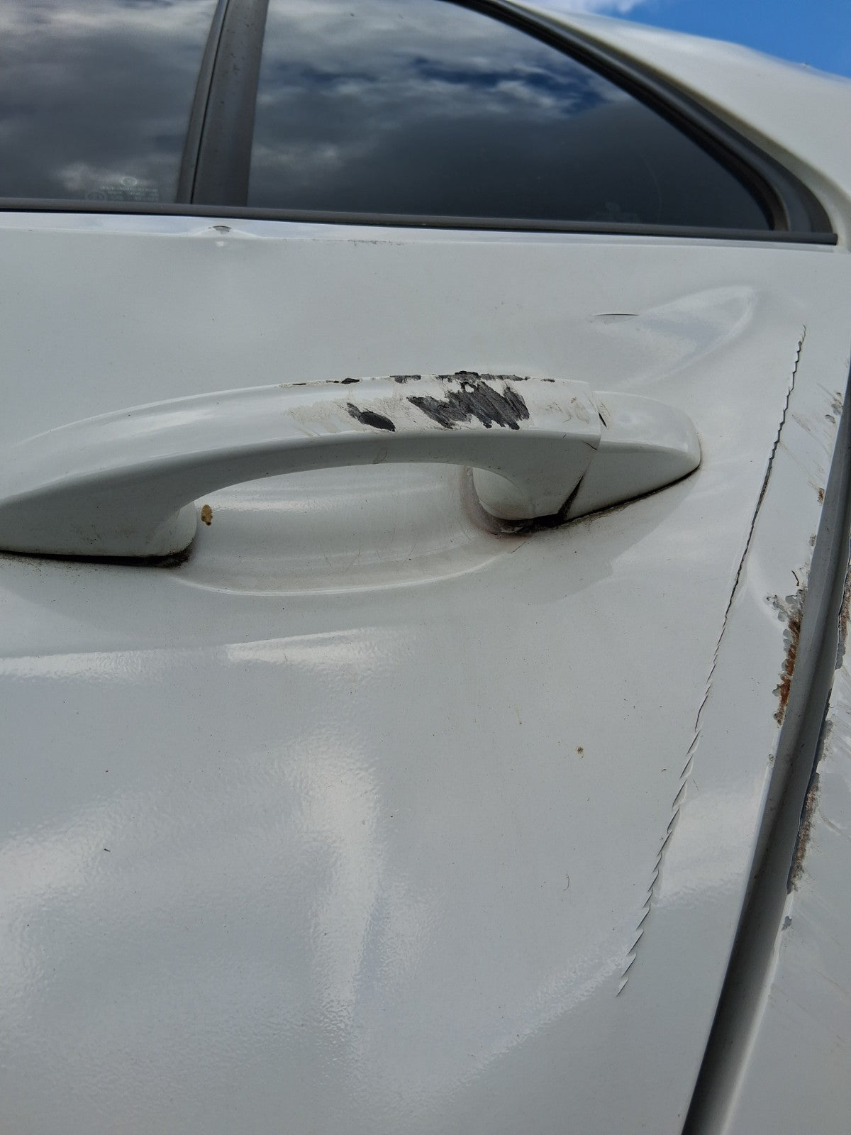 2016 VOLKSWAGEN GOLF MK7 NSR PASSENGER SIDE REAR LEFT EXTERIOR DOOR HANDLE