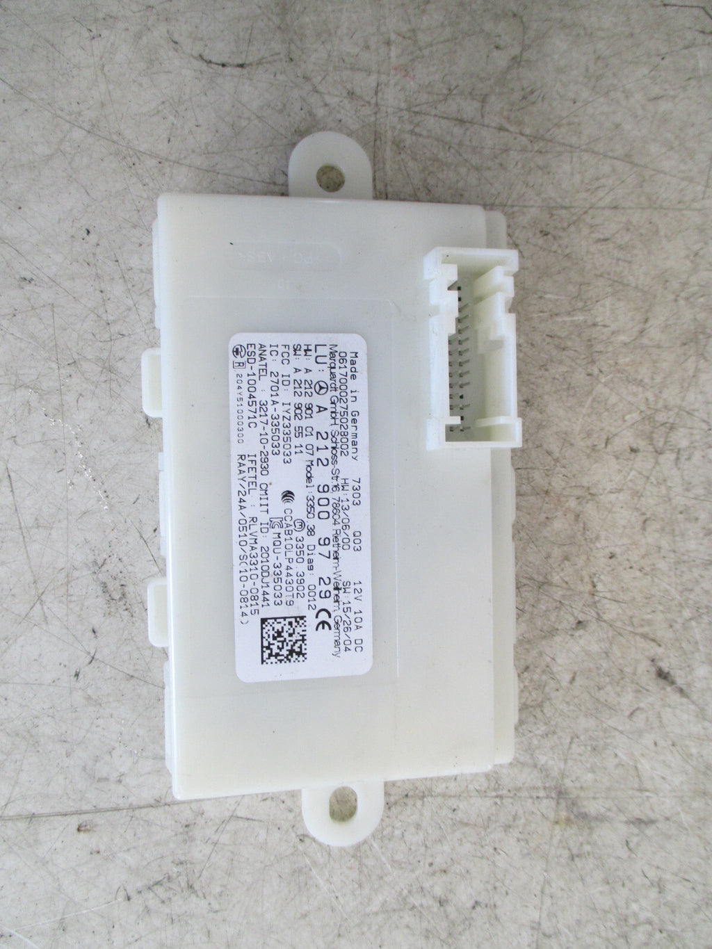 MERCEDES A CLASS A180 2017 KEYLESS ENTRY MODULE A2129009729