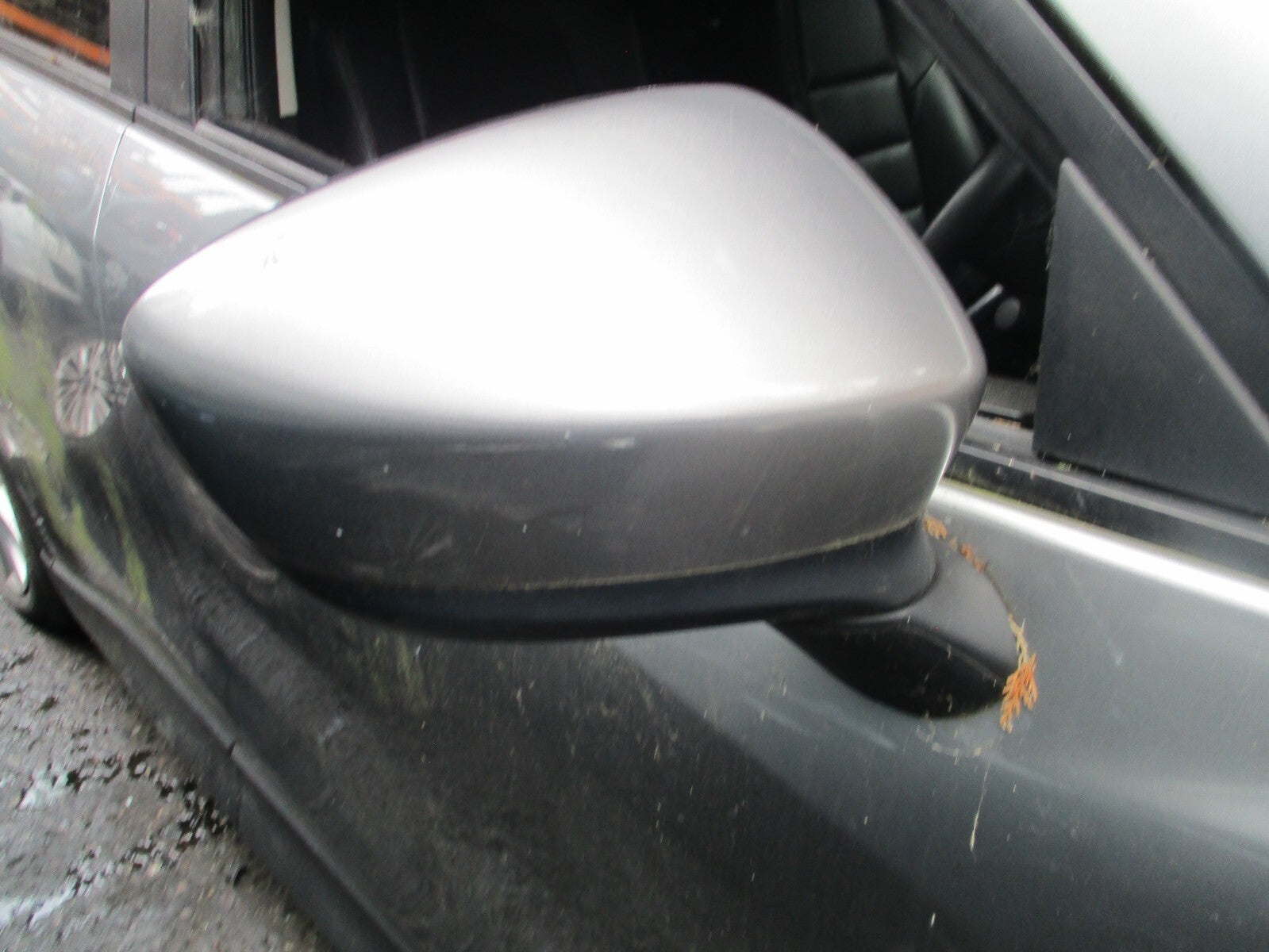 2013 MAZDA CX 5 MK1 OSF DRIVER SIDE POWER FOLD WING MIRROR LIQUID SILVER P38