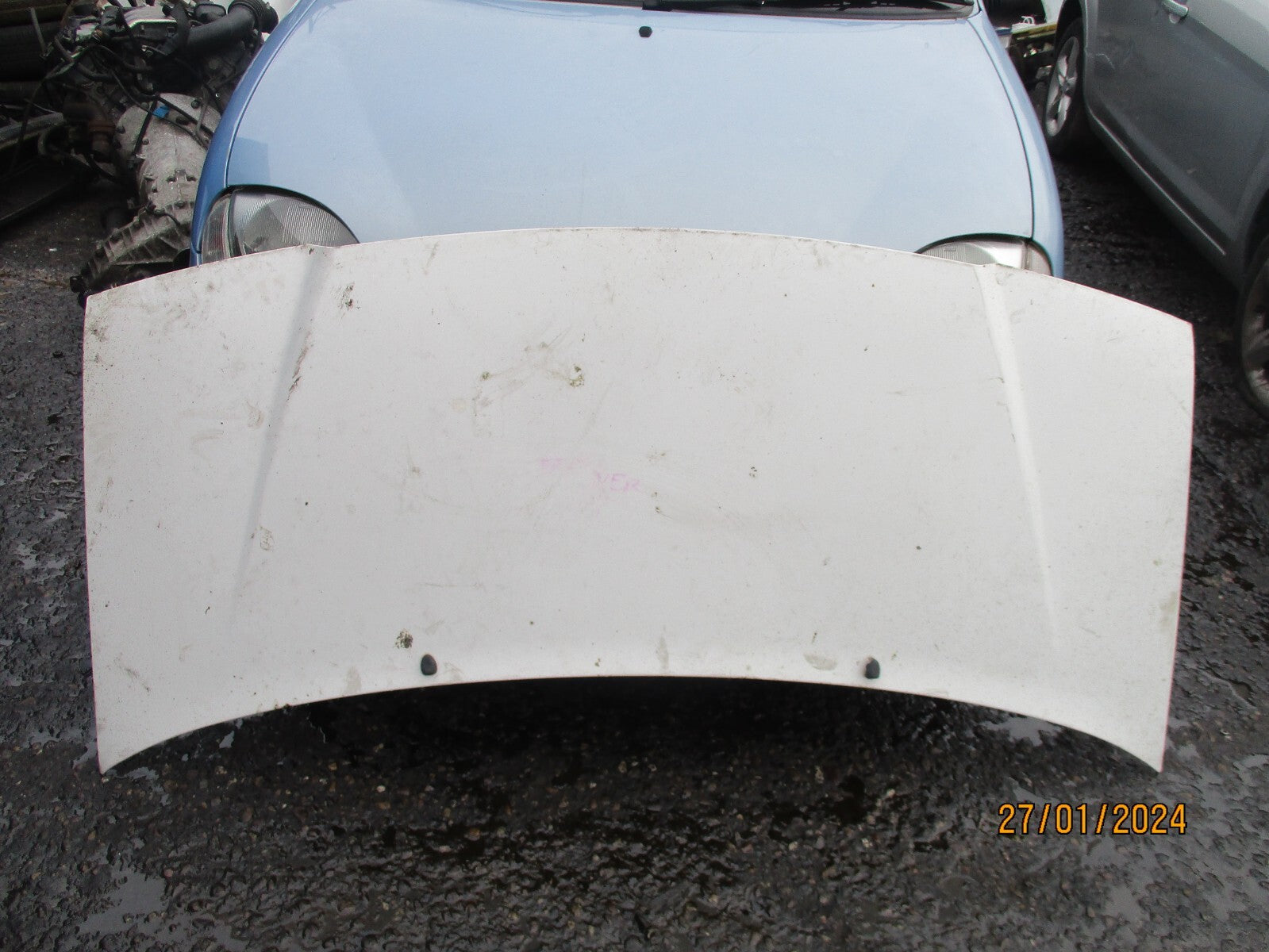PEUGEOT EXPERT MK1 2004 FRONT COMPLETE BONNET HOOD WHITE