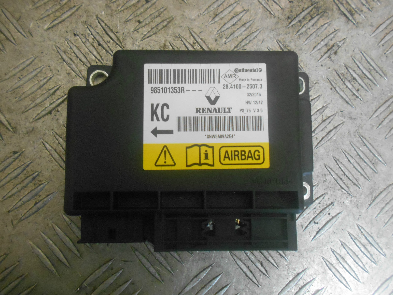 RENAULT MEGANE 2015 MK3 COUPE GT LINE AIR BAG MODULE 985101353R