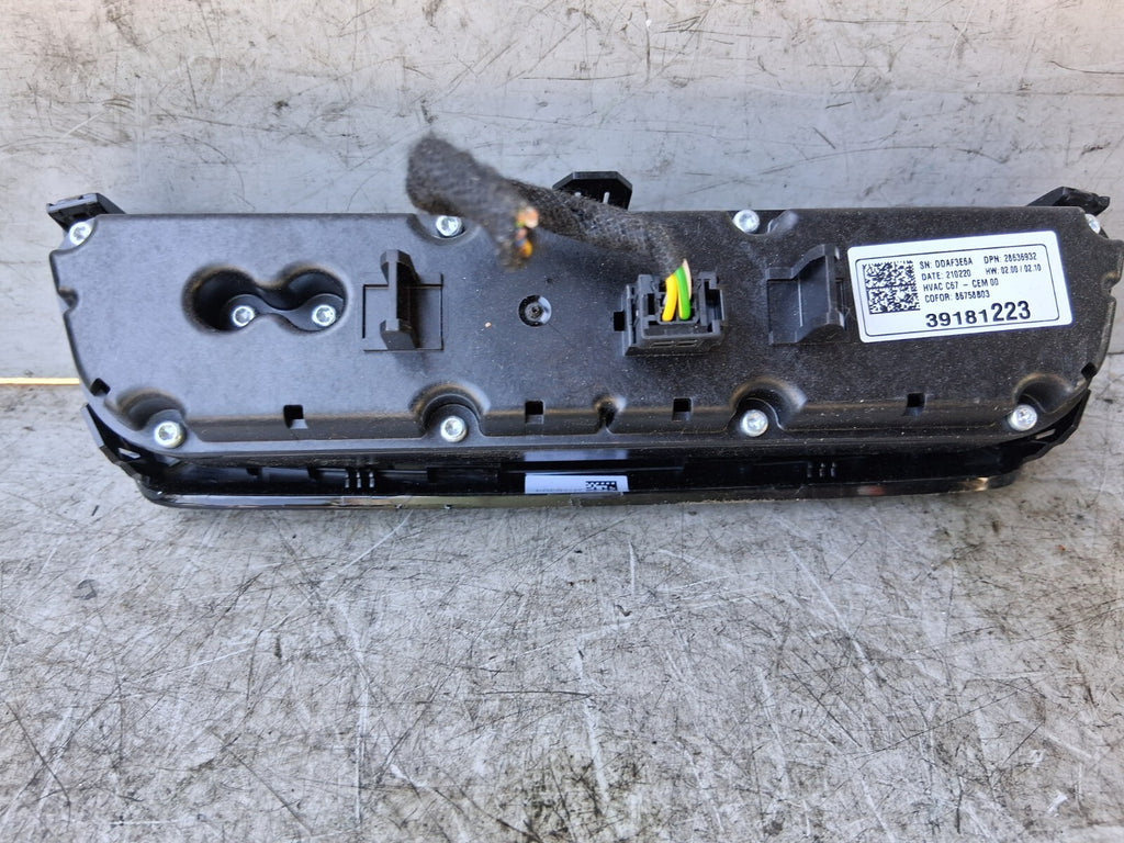 VAUXHALL CORSA F 2021 AC HEATER CLIMATE CONTROL SWITCH PANEL 39181223