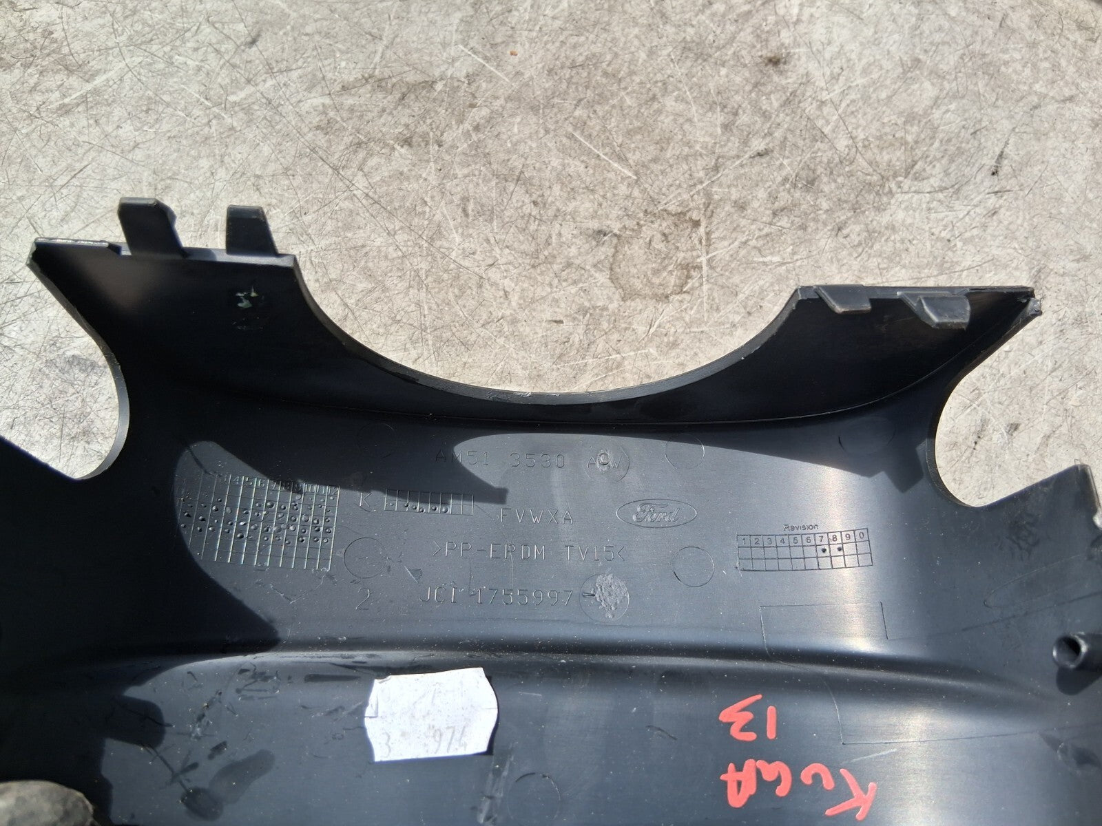 2013 FORD KUGA MK2 STEERING COLUMN UPPER COWL TRIM COVER AM513530