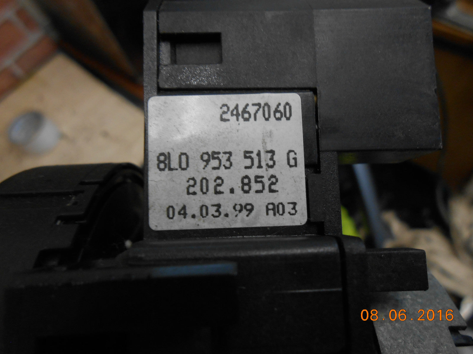 VOLKSWAGEN GOLF MK4 1999 INDICATOR STALK HEATER CONTROL 8L0953513G 1J0819045F