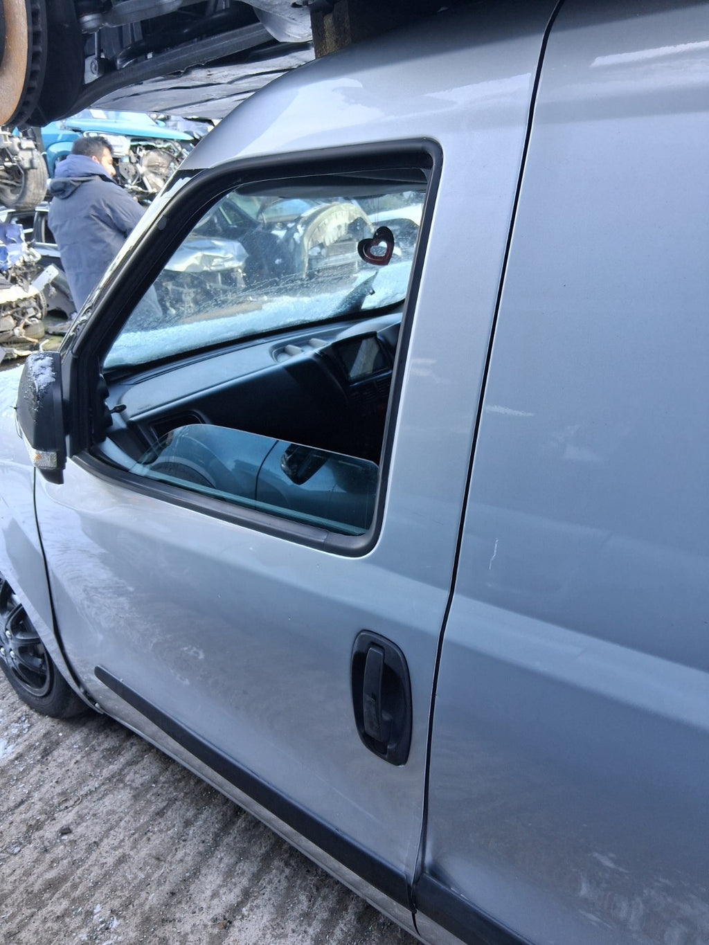 2015 VAUXHALL COMBO D NSF PASSENGER SIDE FRONT LEFT BARE DOOR SILVERFISH 612A
