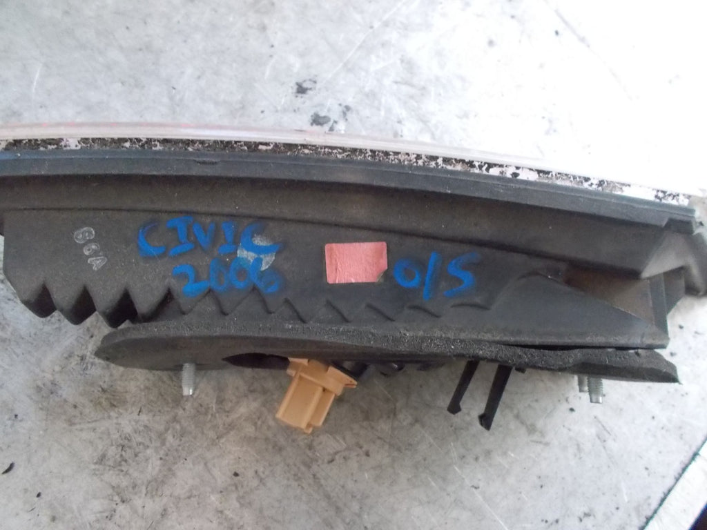 2006 HONDA CIVIC OS DRIVER SIDE REAR TAIL LIGHT 22616721
