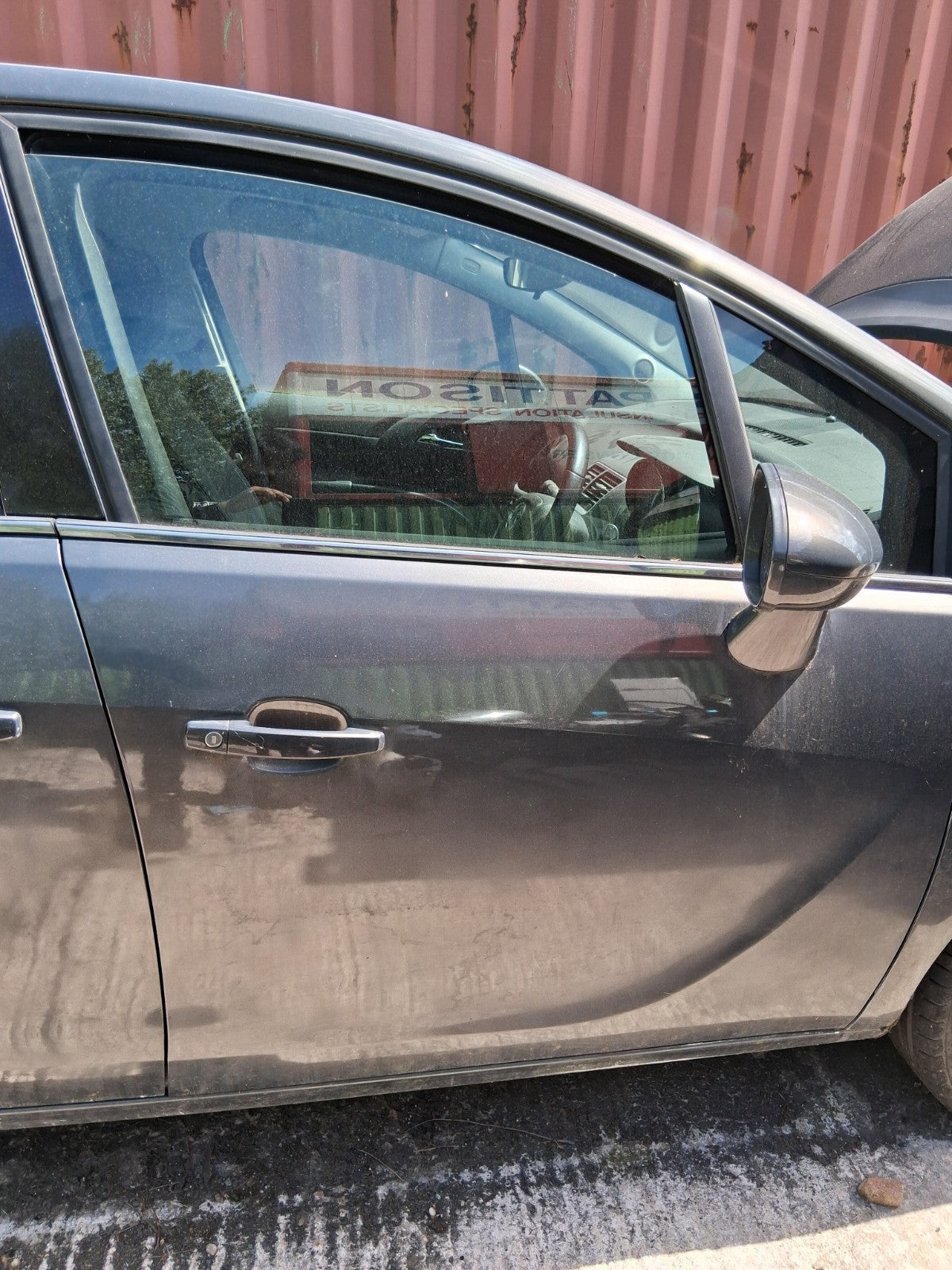 2016 VAUXHALL MERIVA B MK2 OSF DRIVER SIDE FRONT RIGHT BARE DOOR GREY