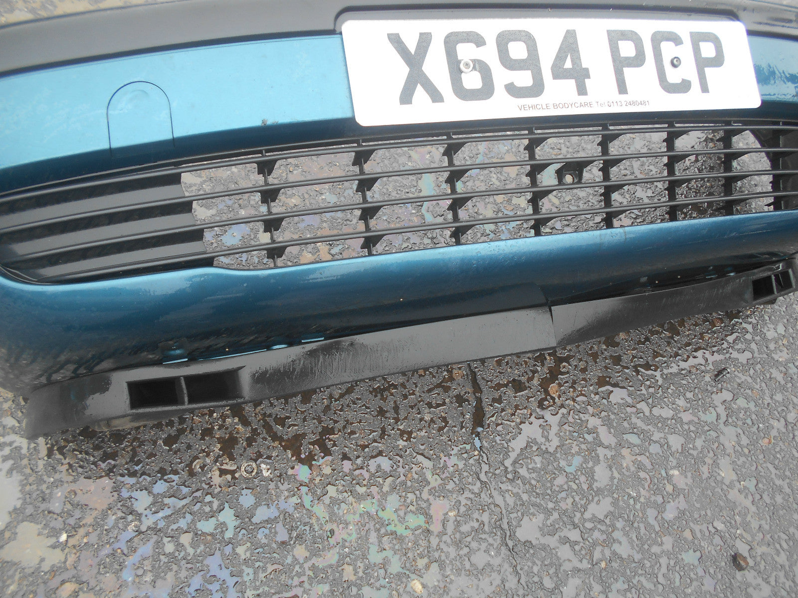 VAUXHALL ZAFIRA A 2001 PRE FACELIFT NON FOG FRONT BUMPER BLUE