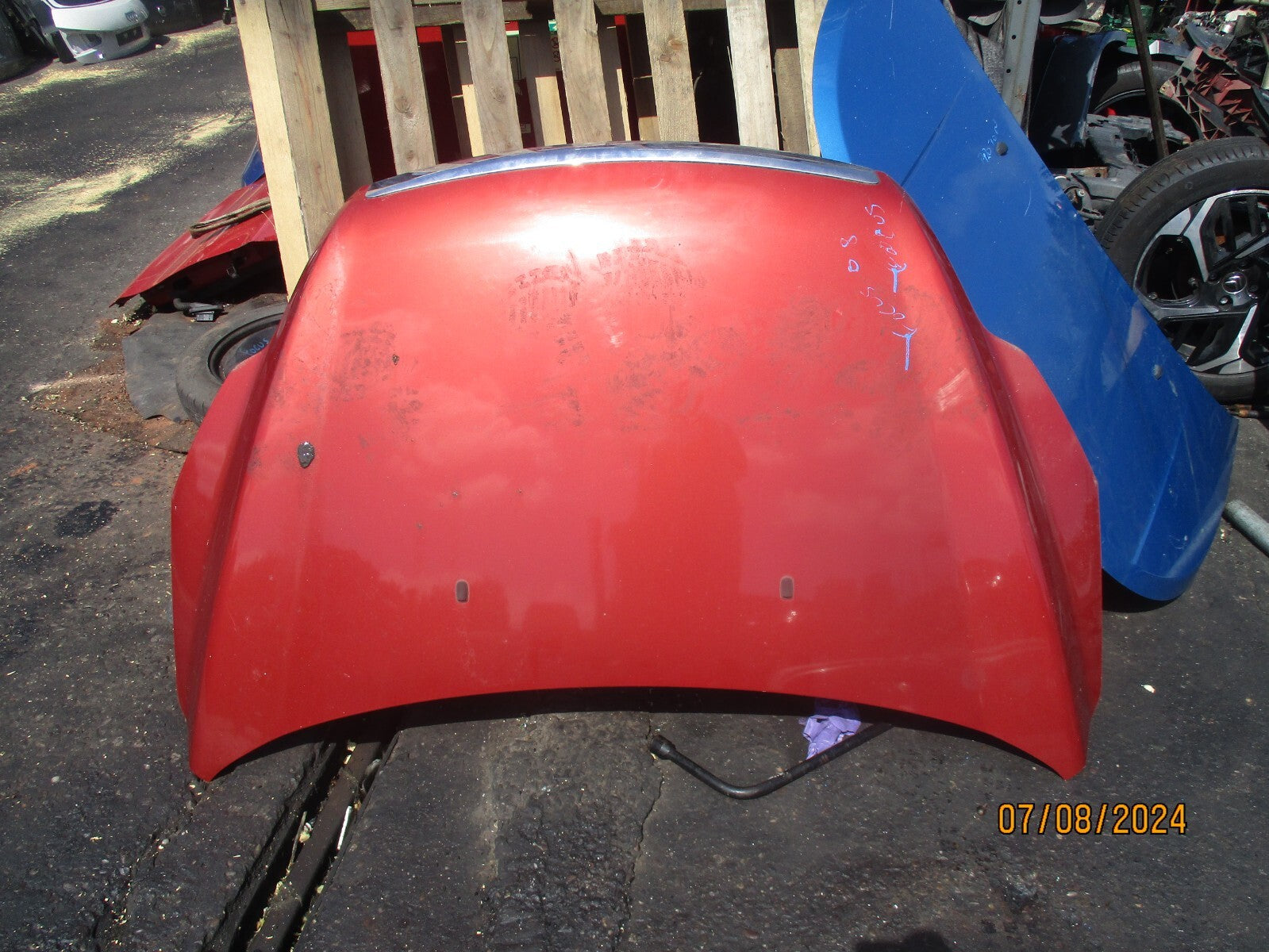 FORD FOCUS MK2 2008 FACELIFT BONNET HOOD RED