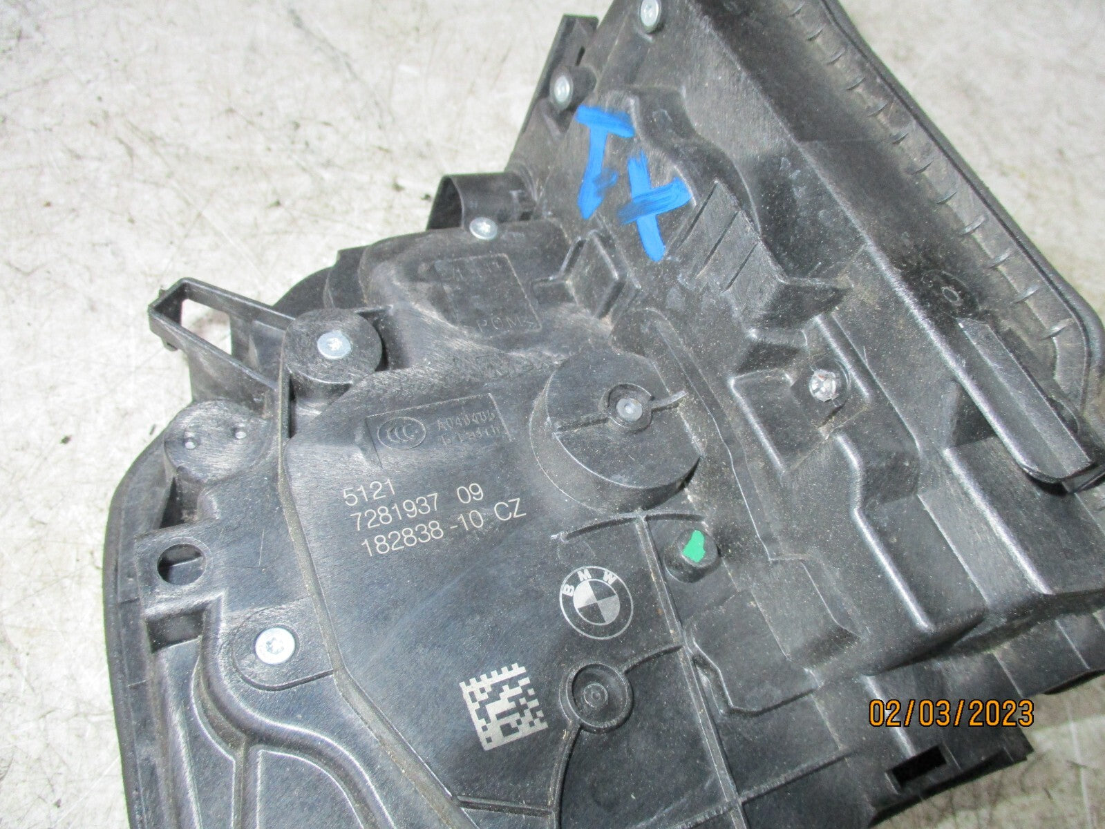 BMW X1 2018 F48 NSF PASSENGER SIDE FRONT DOOR LOCK MECHANISM 7281937
