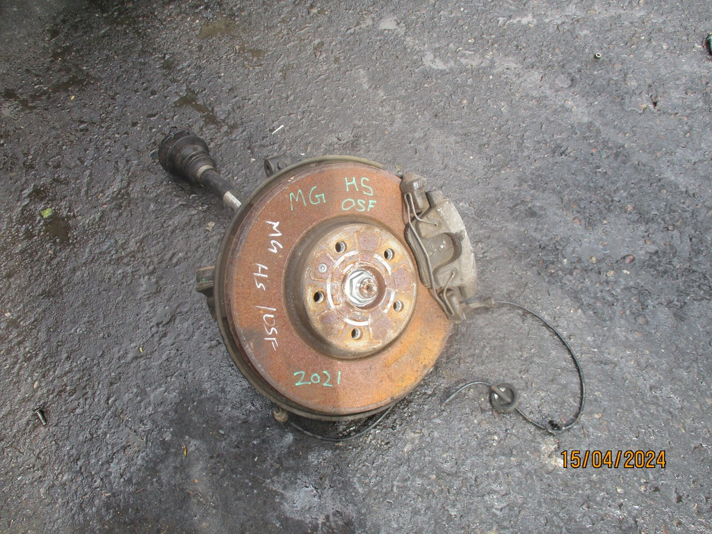MG HS 2021 1.5 PETROL OSF DRIVER SIDE FRONT WHEEL BEARING HUB CALIPER WISHBONE