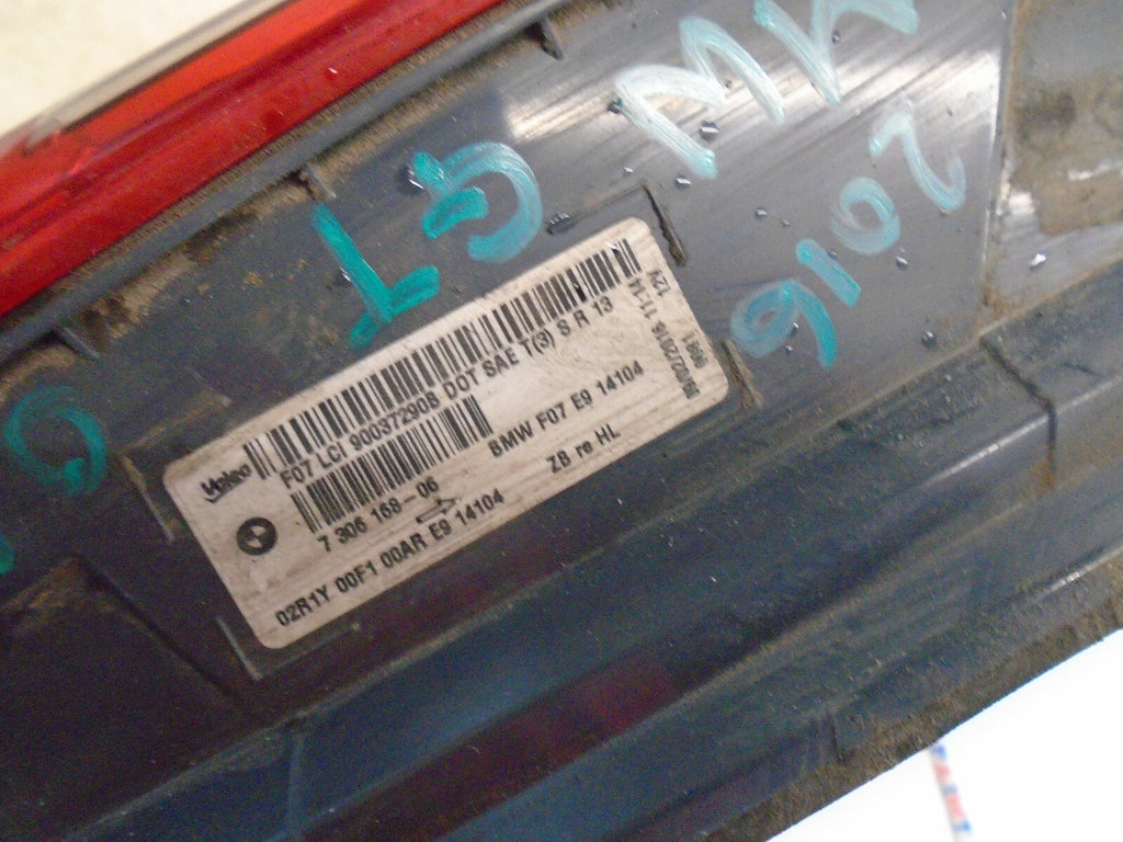 BMW 5 SERIES GRAN TURISMO 5 DOOR OSR DRIVER SIDE REAR TAIL LIGHT 7306168