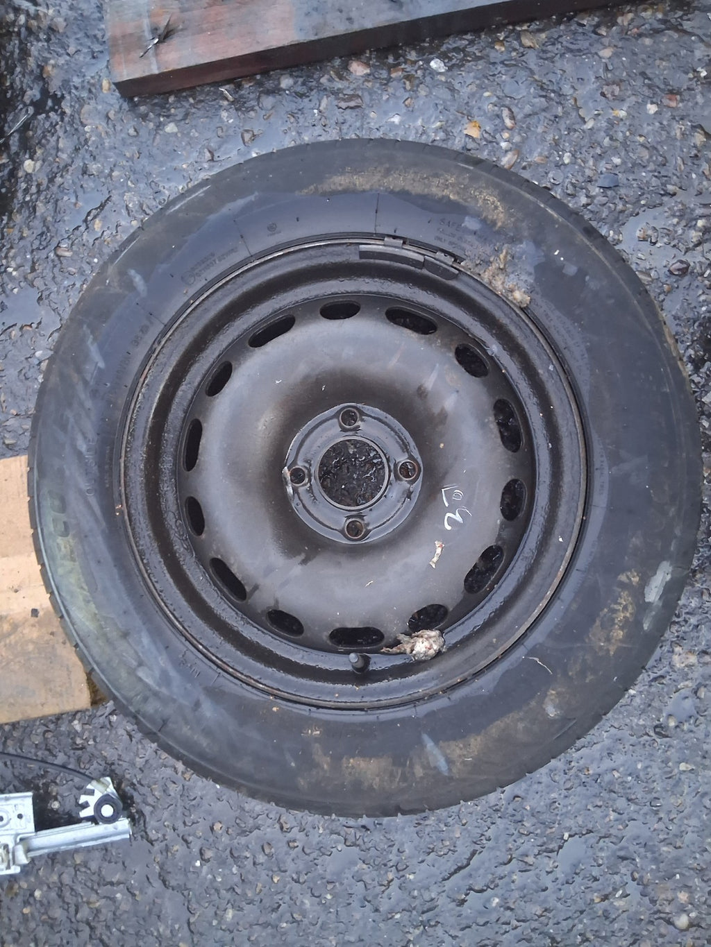 2006 PEUGEOT 307 15 INCH STEEL WHEEL WITH TYRE 195/65R15