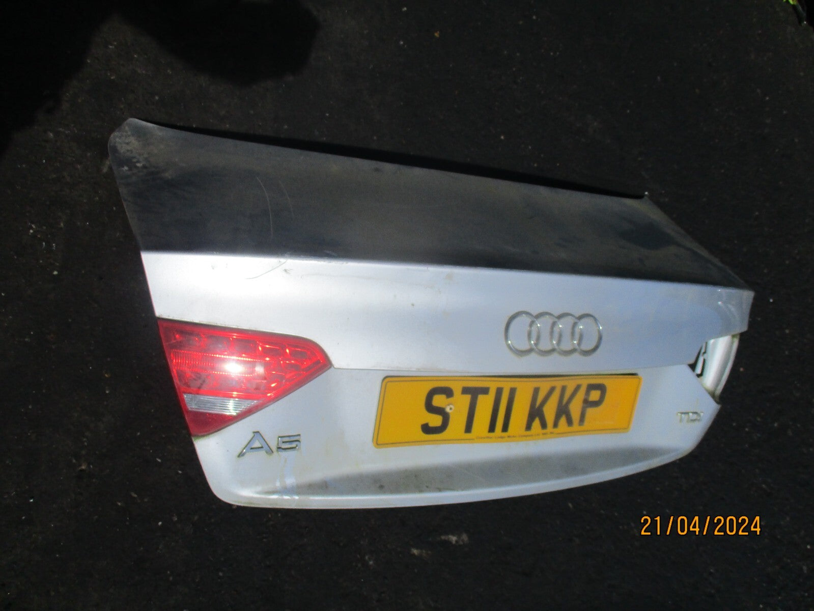 AUDI A5 8T 2011 COUPE REAR BOOT BOOTLID BOOT LID TAILGATE SILVER LX7W