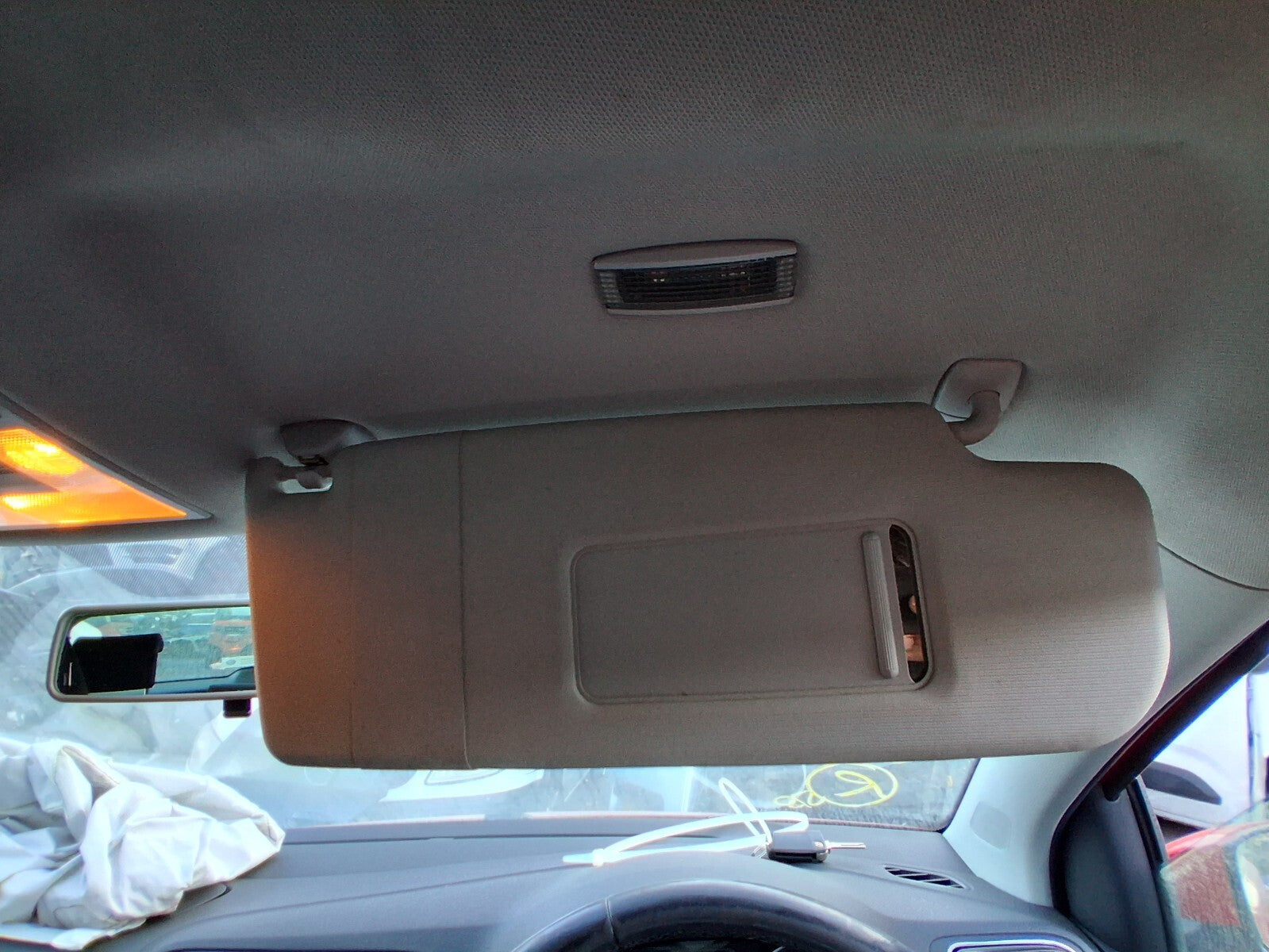 2017 VW VOLKSWAGEN POLO MK5 OSF DRIVER SIDE RIGHT FRONT INTERIOR SUN VISOR SHADE