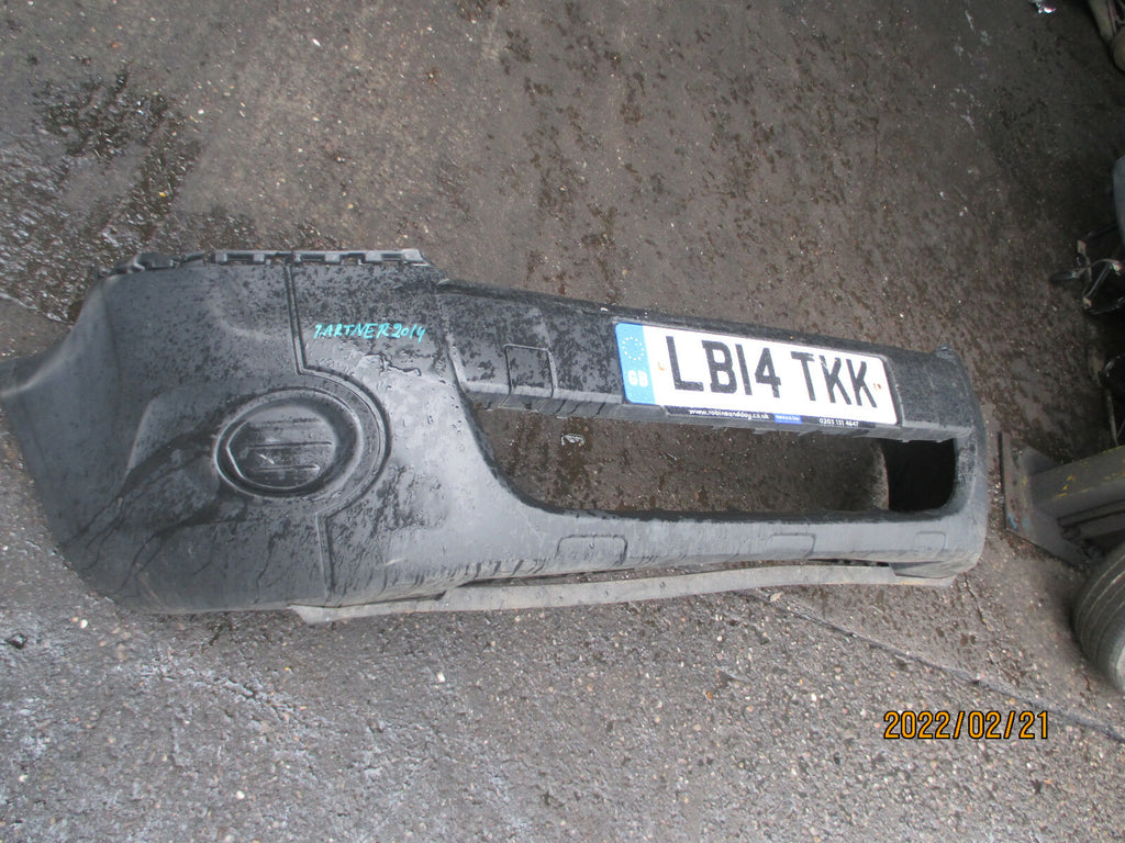 PEUGEOT PARTNER 2014 MK2 FRONT BUMPER PLASTIC GREY