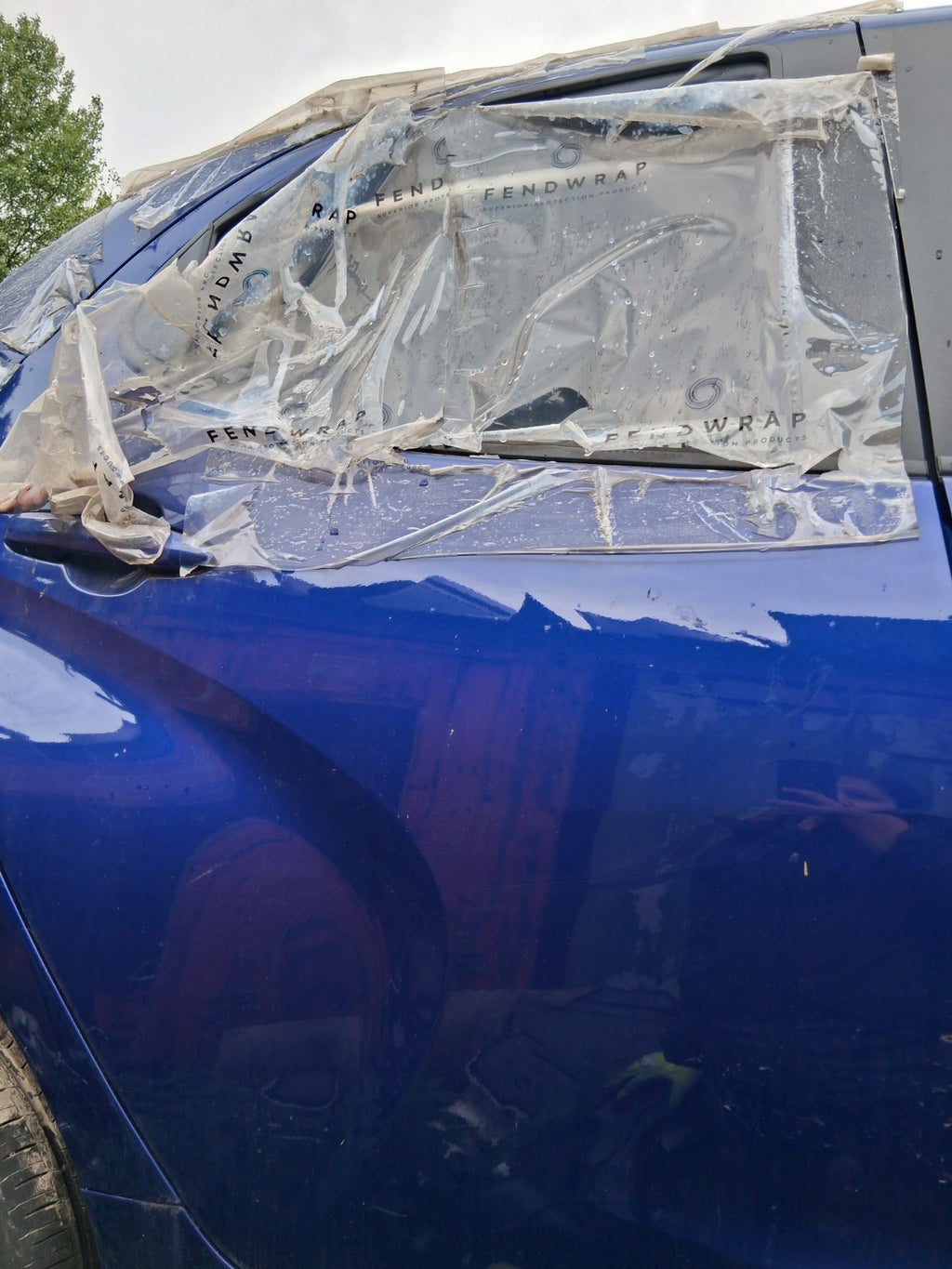 2023 TOYOTA YARIS MK4 OSR DRIVER SIDE REAR RIGHT BARE DOOR BLUE