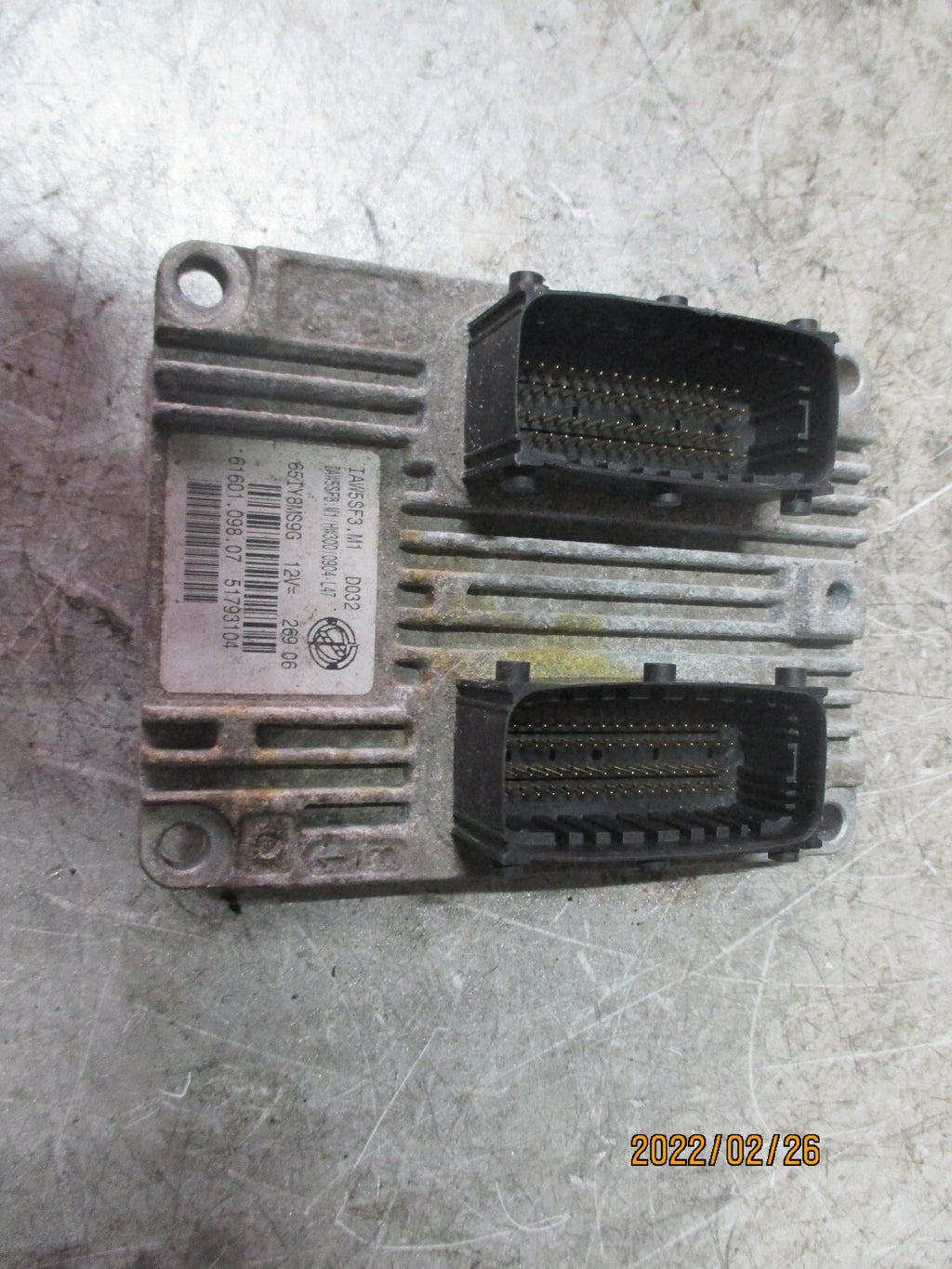 FIAT PUNTO EVO MK3 2013 1.2 PETROL ECU ENGINE CONTROL MODULE 51793104