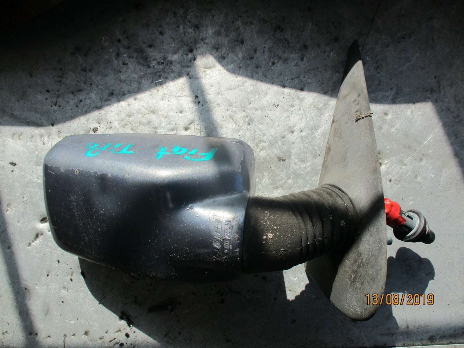 FIAT TIPO OS DRIVER SIDE MANUAL DOOR WING MIRROR BLUE 0243177