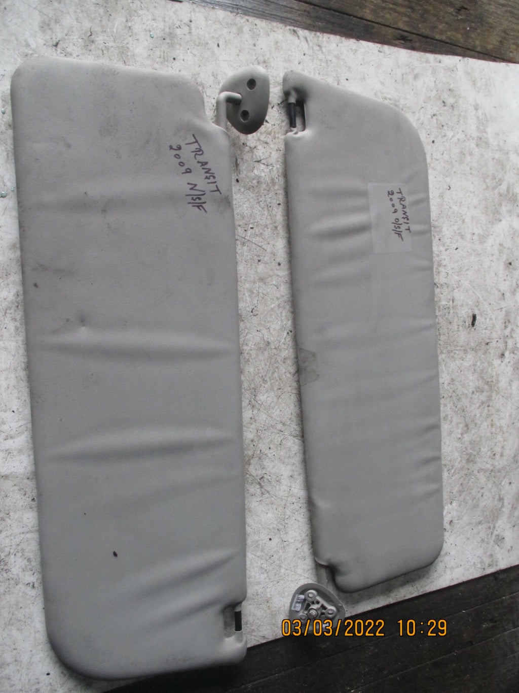 FORD TRANSIT MK7 2009 DRIVER PASSENGER SIDE SUN VISORS PAIR