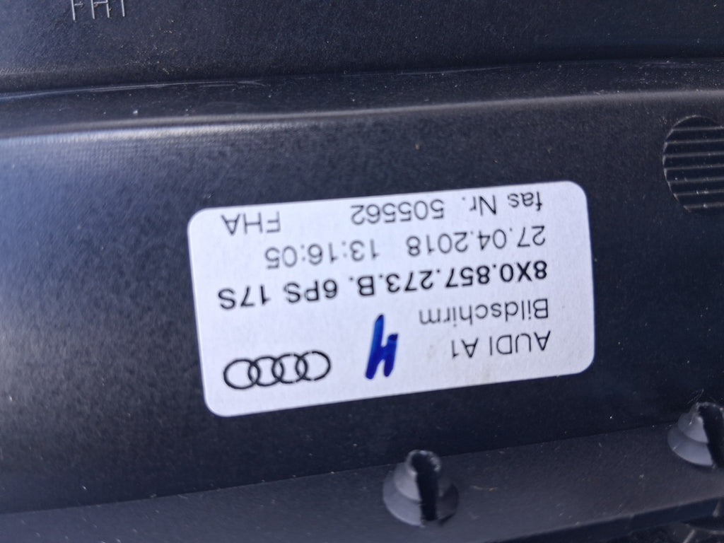 2017 AUDI A1 8X SAT NAV DISPLAY SCREEN 8X0857273B