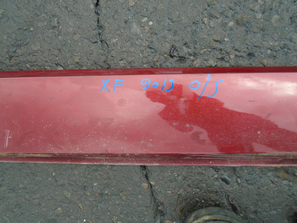 JAGUAR XF FACELIFT 2013 OS DRIVER SIDE SKIRT VALANCE IN RED CAJ