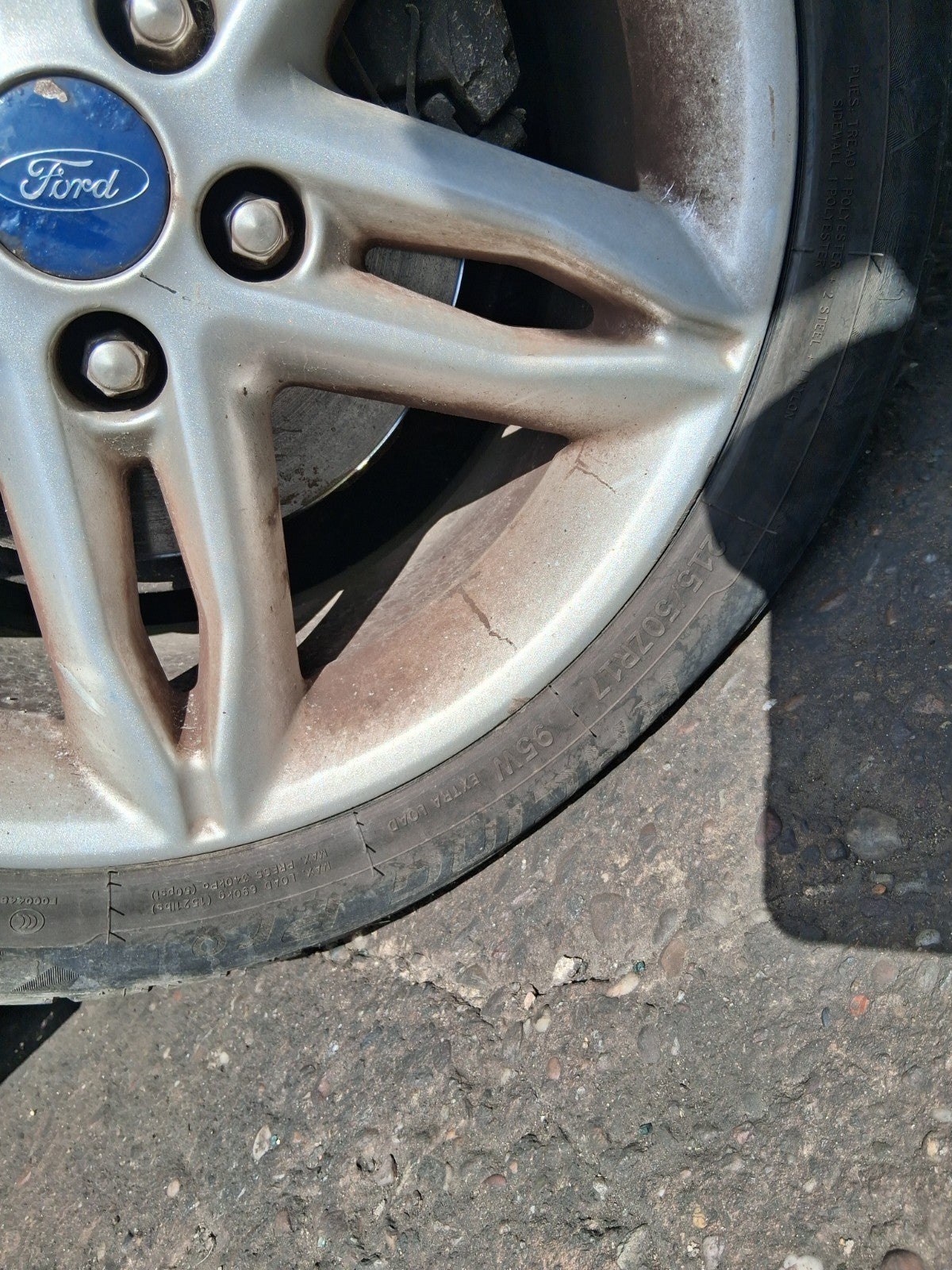 2015 FORD FOCUS MK3 17 INCH SINGLE ALLOY WHEEL WITH TYRE 215/50R17 REF 2