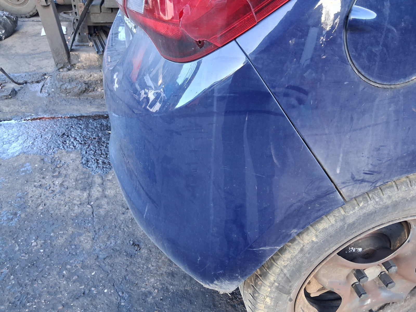 2016 VAUXHALL CORSA E COMPLETE REAR BUMPER BLUE