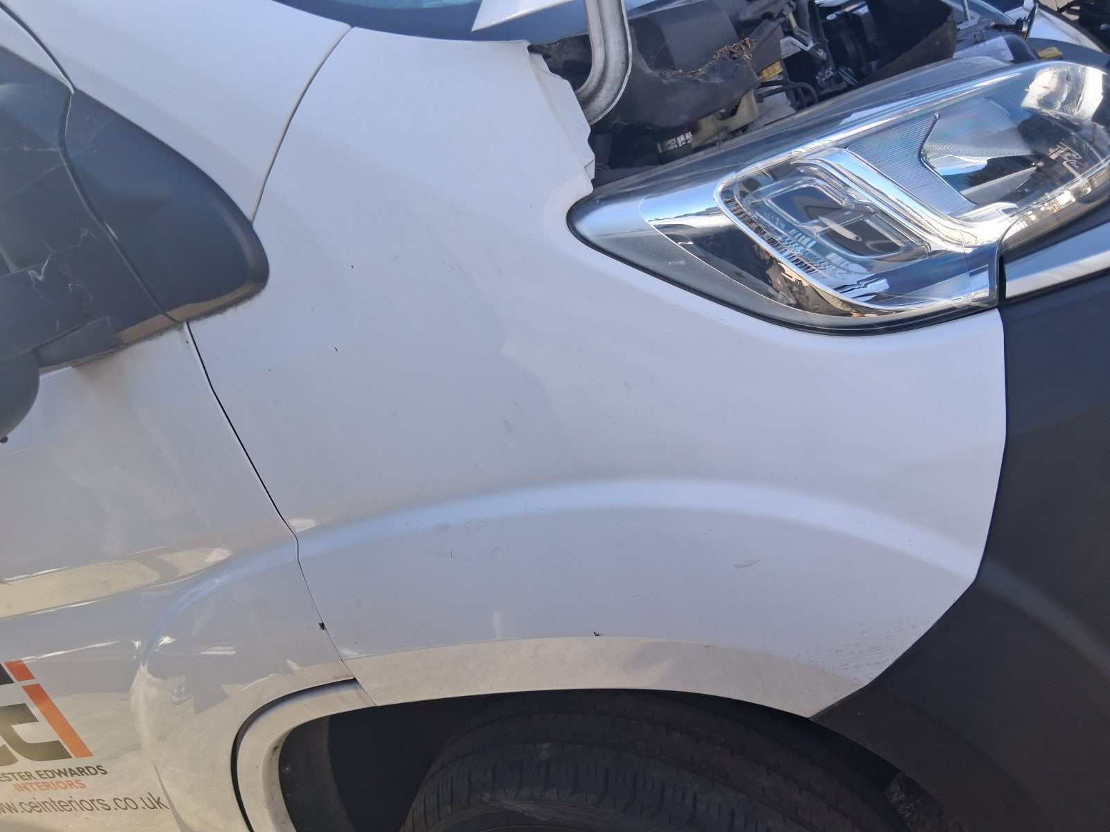 2021 CITROEN RELAY MK3 OSF DRIVER SIDE WING PANEL WHITE