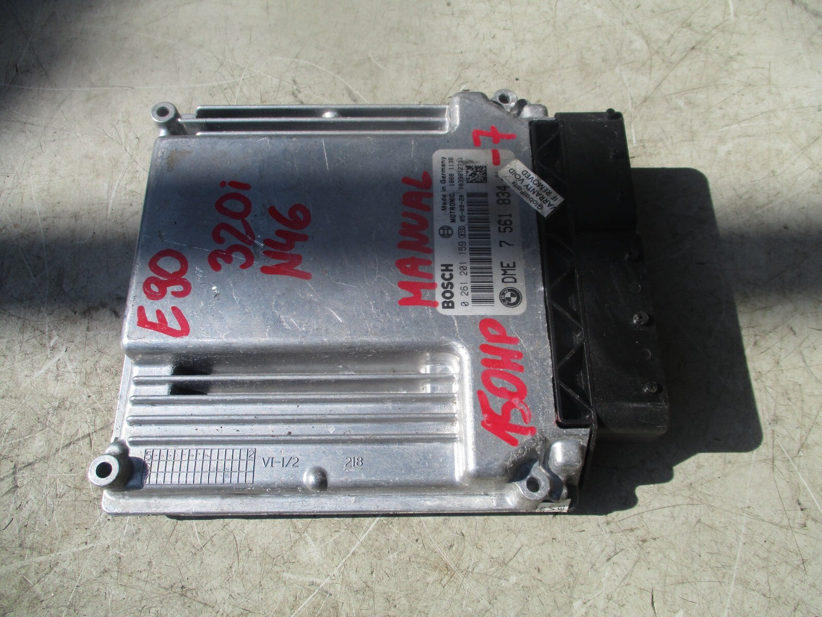 2005 BMW 3 SERIES E90 2.0 PETROL ECU ENGINE CONTROL MODULE UNIT 7561834