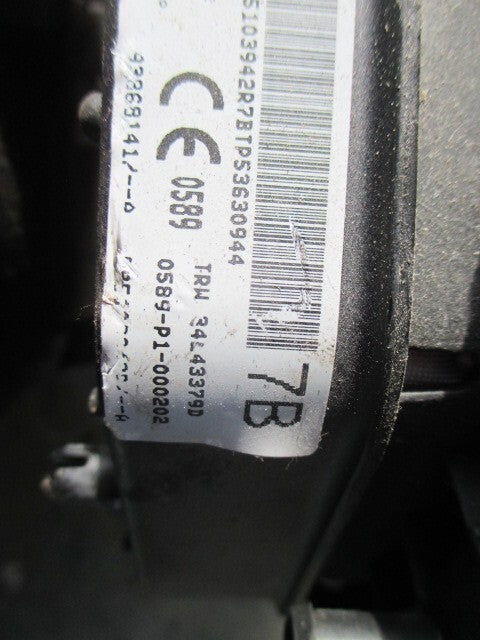 2015 RENAULT TRAFIC X82 MK2 STEERING AIRBAG 34143379D