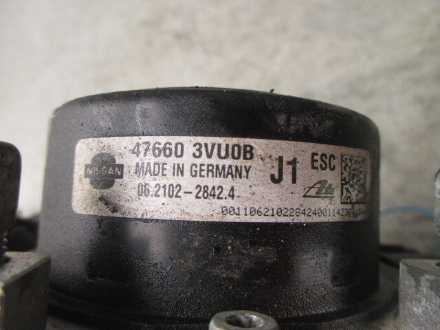 NISSAN NOTE E12 2015 ABS PUMP MODULE MODULATOR 476603VU0B