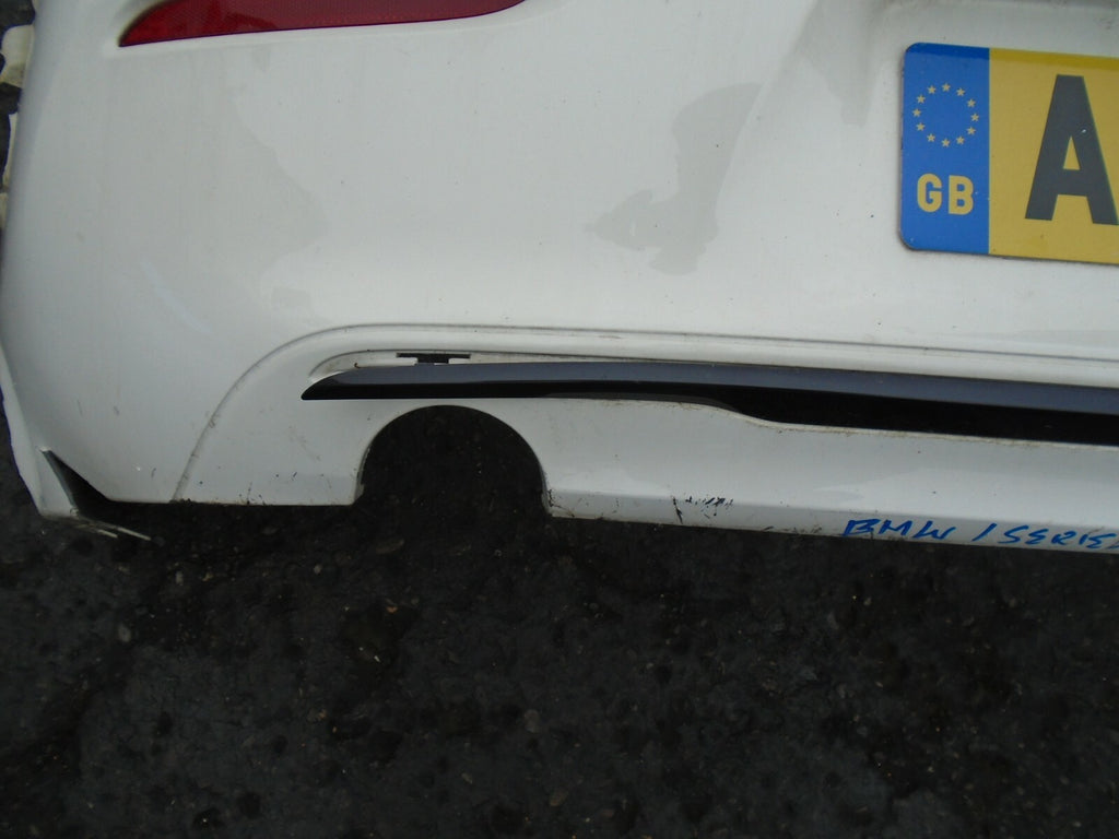BMW 1 SERIES 2018 F20 F21 WHITE REAR BUMPER SPARES OR REPAIR 51127371756