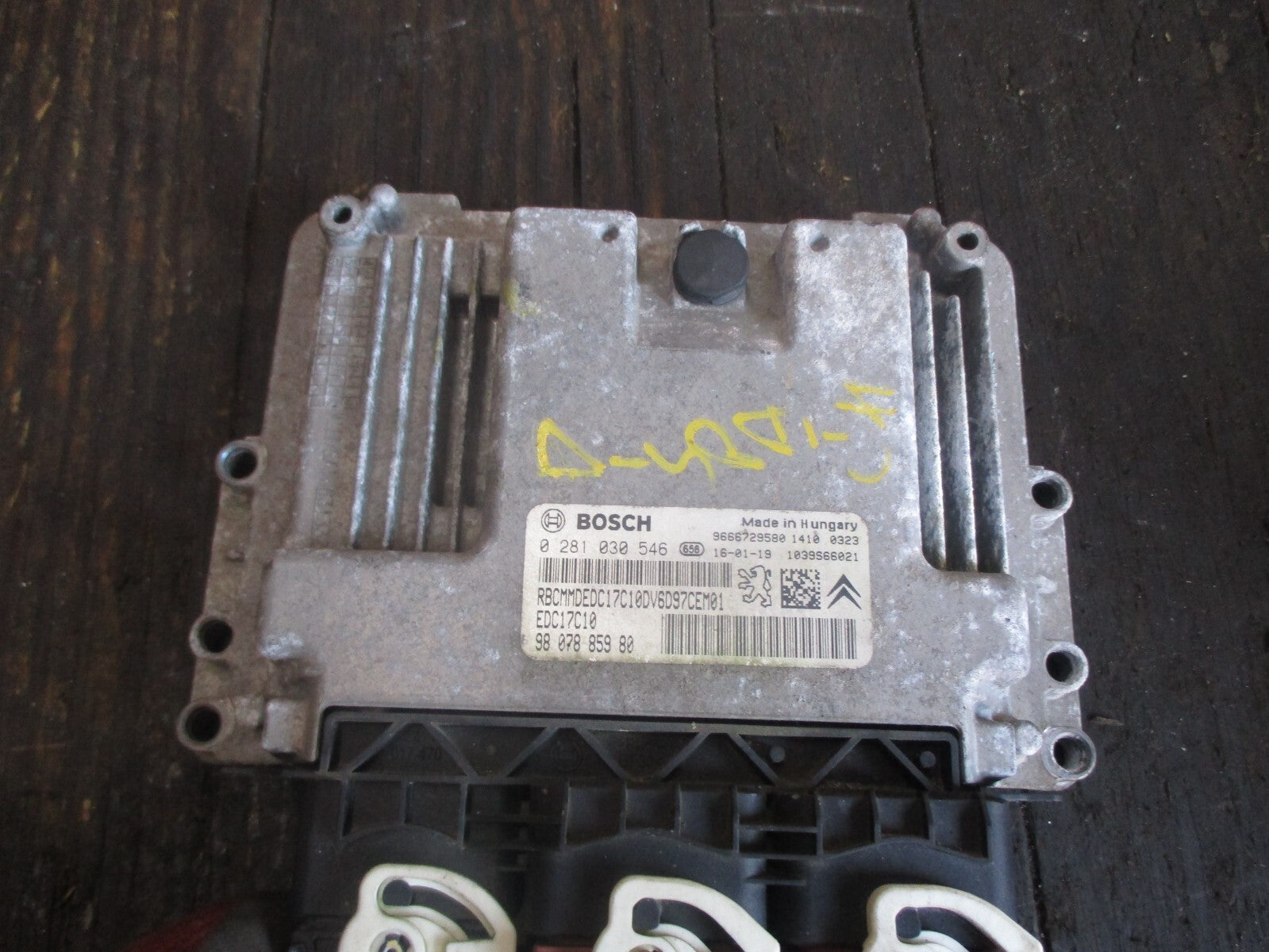 CITROEN DISPATCH 2016 1.6 HDI ECU ENGINE CONTROL MODULE 9807885980