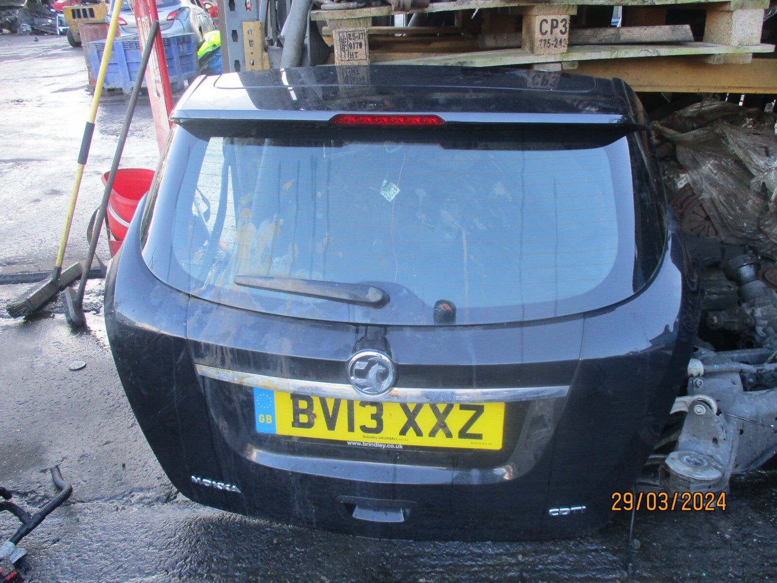 VAUXHALL MOKKA 2013 COMPLETE TAILGATE BOOTLID BLACK GAR 22C