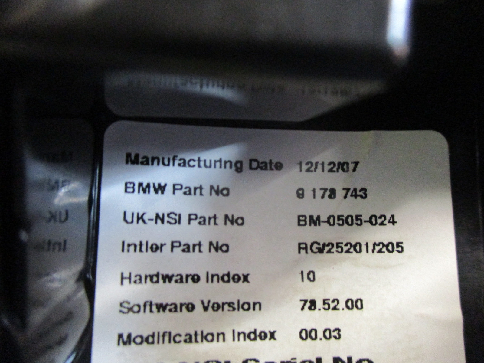 BMW MINI COOPER R56 R57 R59 REV COUNTER TACHOMETER GAUGE 9178743