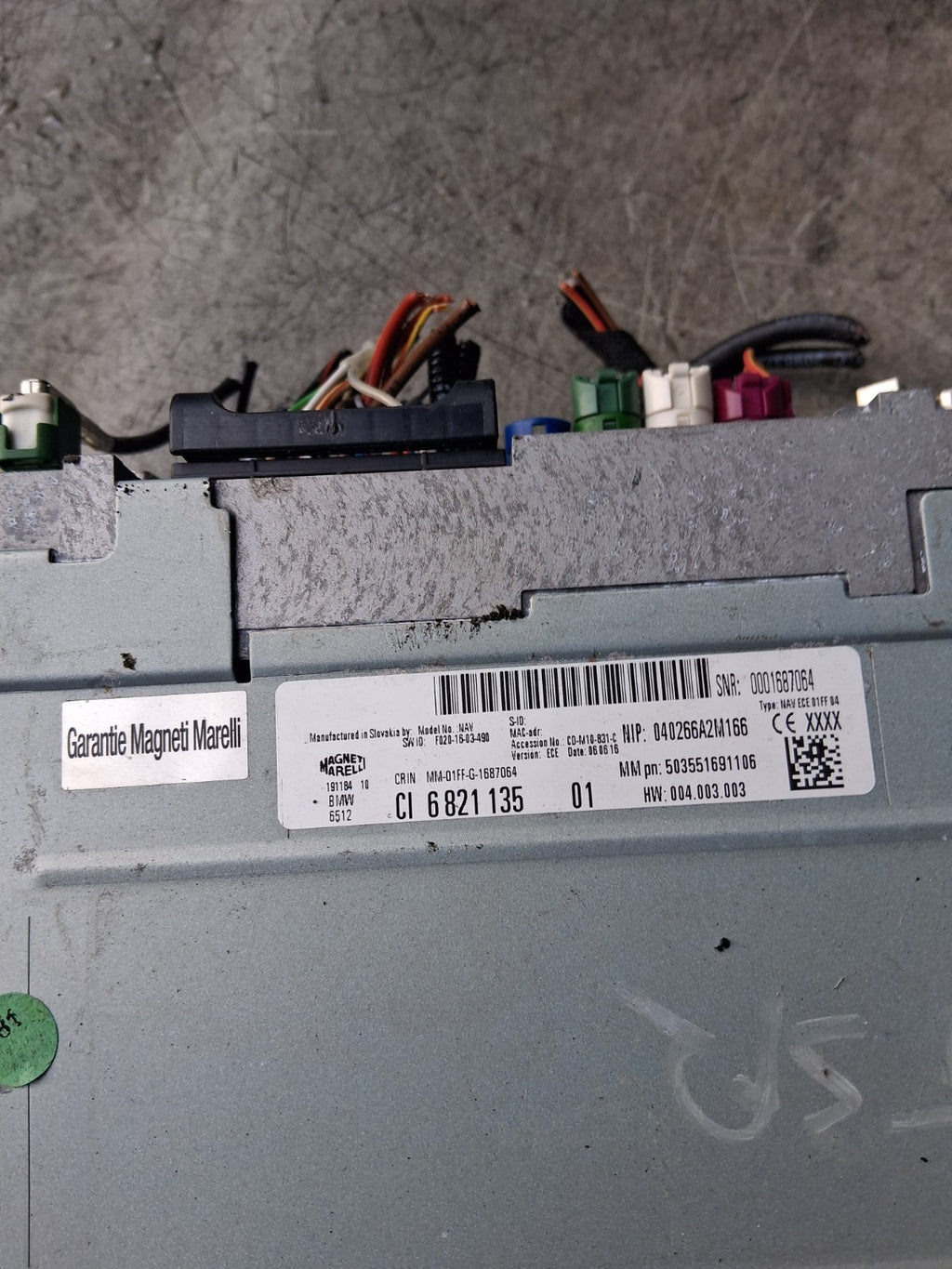 2015 BMW 1 SERIES RADIO STEREO AUDIO CONTROL MODULE 555551172806