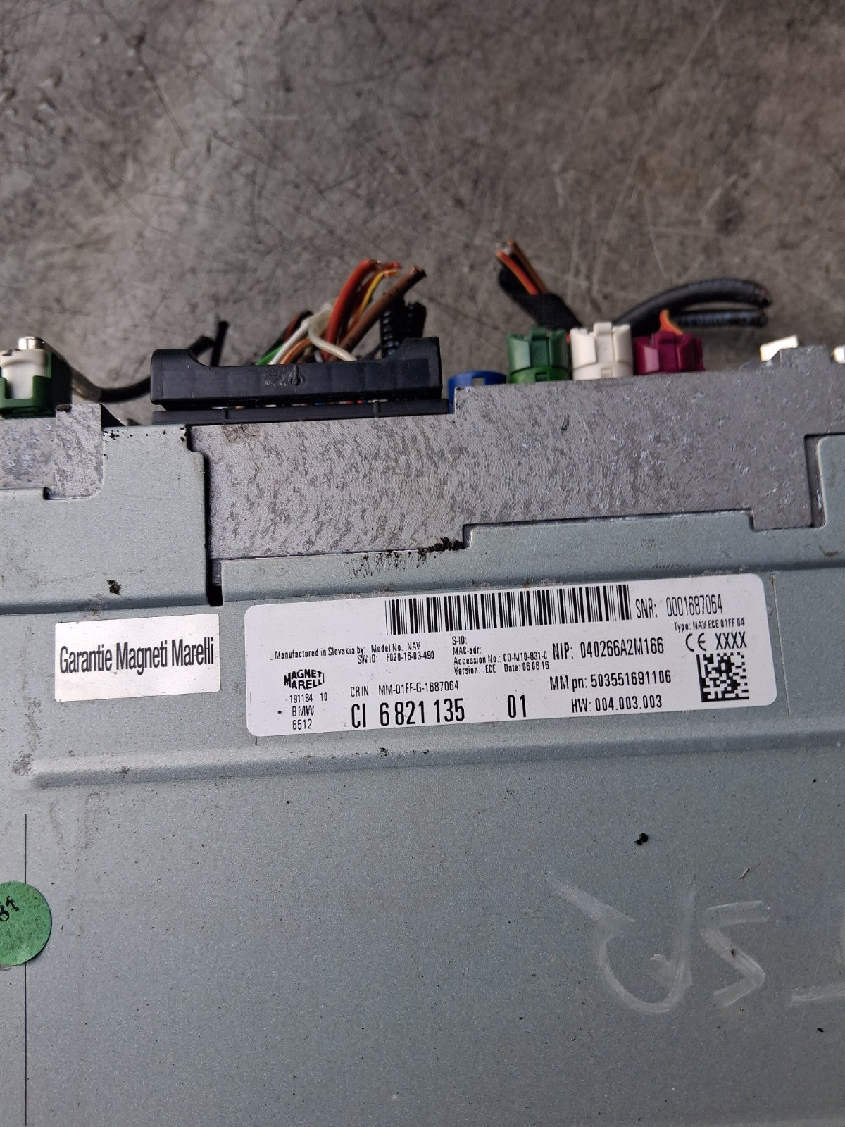 2015 BMW 1 SERIES RADIO STEREO AUDIO CONTROL MODULE 555551172806