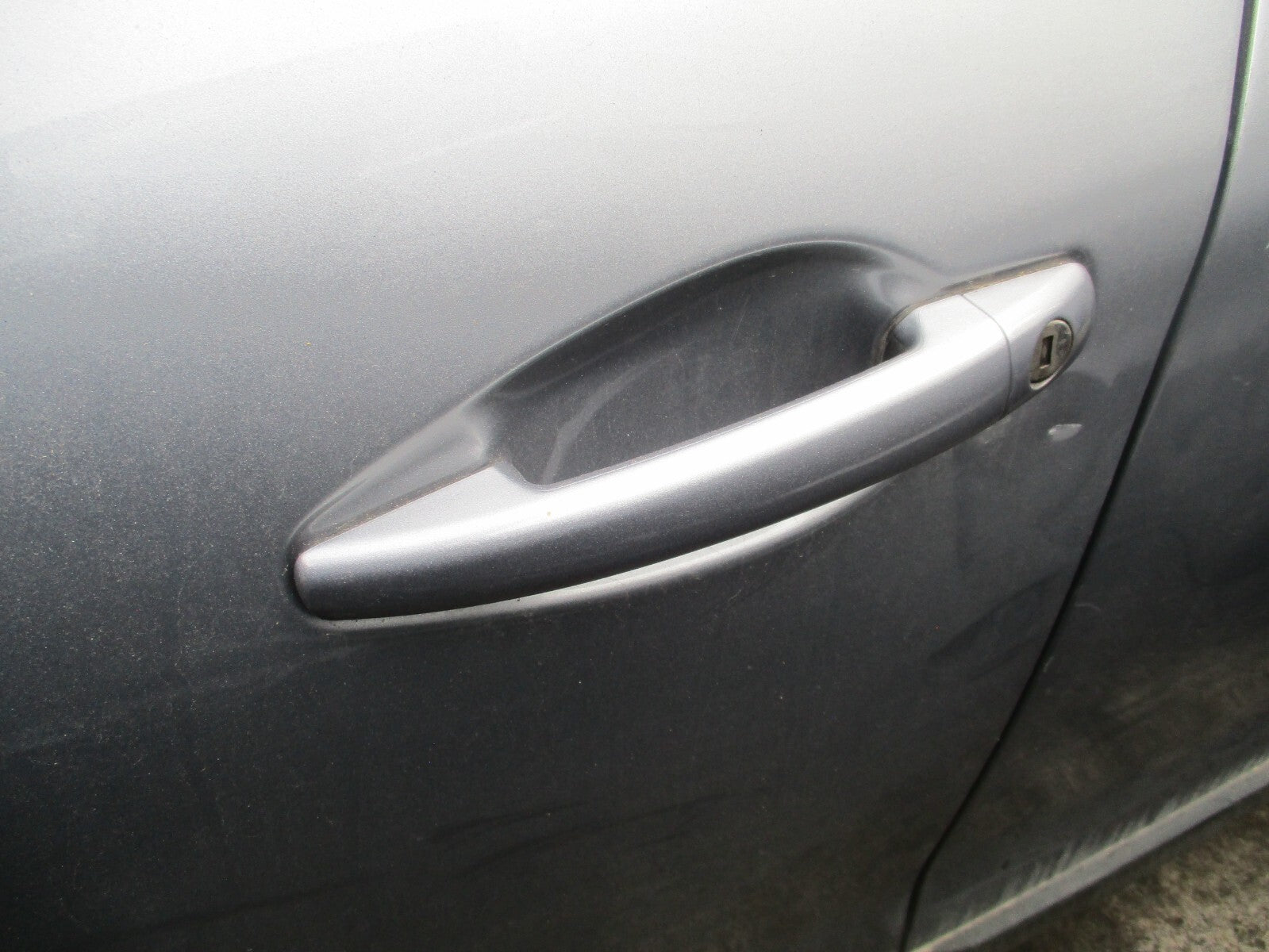 PEUGEOT 2008 2018 MK1 NSF PASSENGER REAR EXTERIOR HANDLE CULUMUS GREY MET KCA