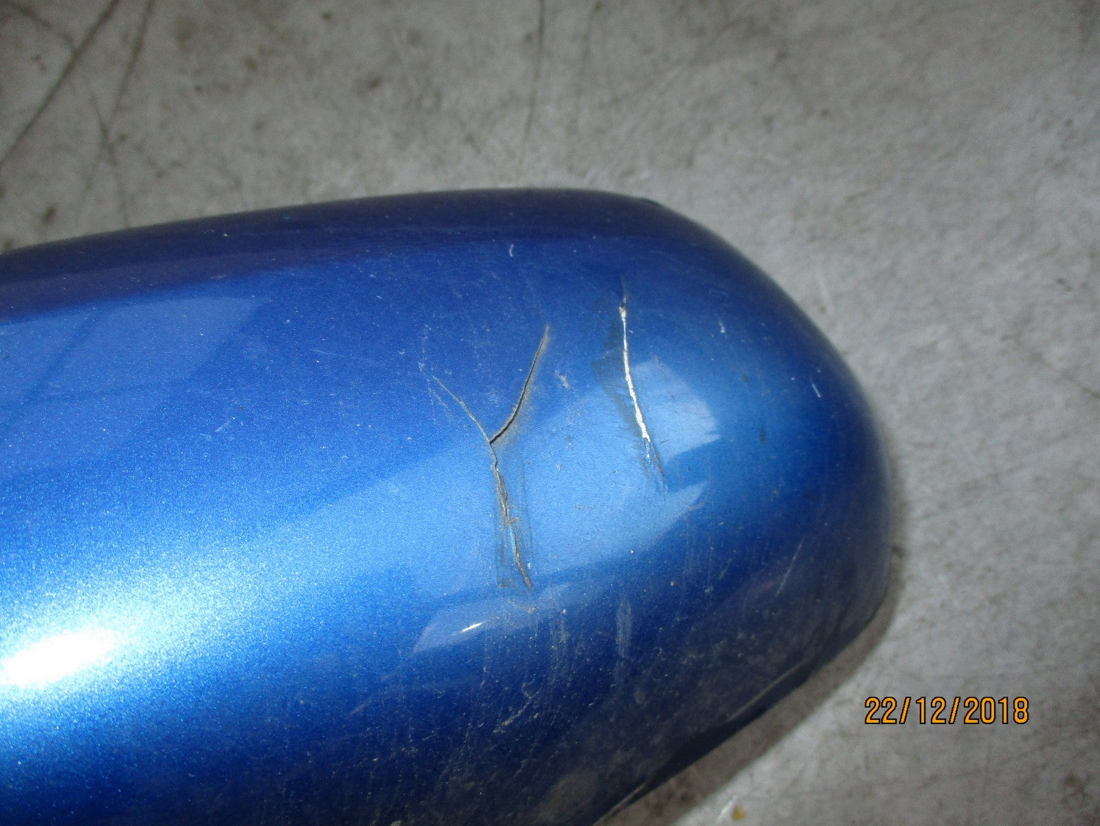 RENAULT MEGANE MK2 NS PASSENGER SIDE ELECTRIC WING MIRROR BLUE 12353060