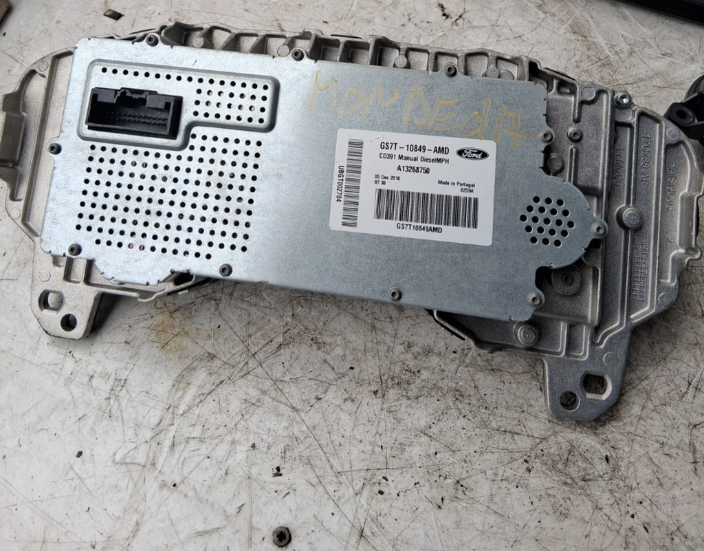 2017 FORD MONDEO SPEEDO SPEEDOMETER INSTRUMENT GS7T10849AMD