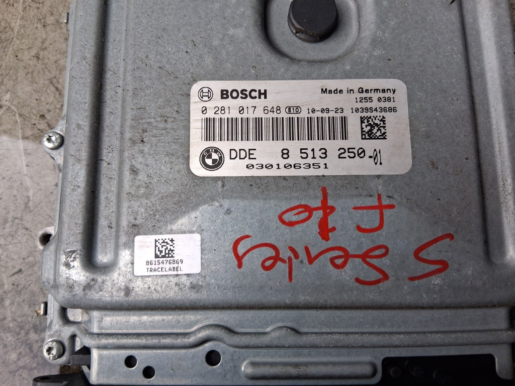 2012 BMW 5 SERIES F10 2.0 DIESEL ECU ENGINE CONTROL UNIT MODULE 0281017648