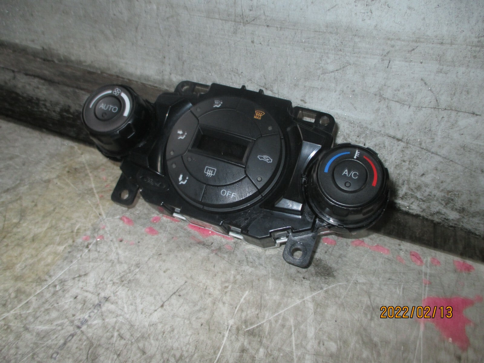 FORD ECOSPORT 2016 HEATER AC CLIMATE CONTROL SWITCH PANEL DN1T18C612AF