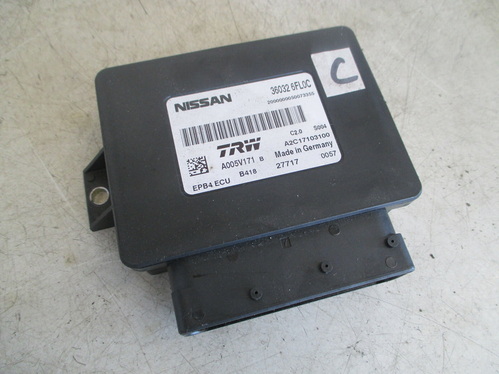NISSAN QASHQAI J11 2017 MK2 HANDBRAKE CONTROL MODULE UNIT 360326FL0C